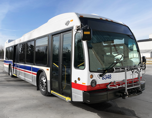 Transit Vehicle Bus Striping