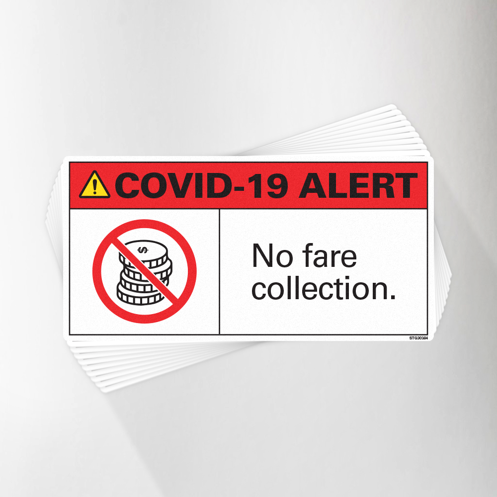 No Fare Covid-19 Decal Pack