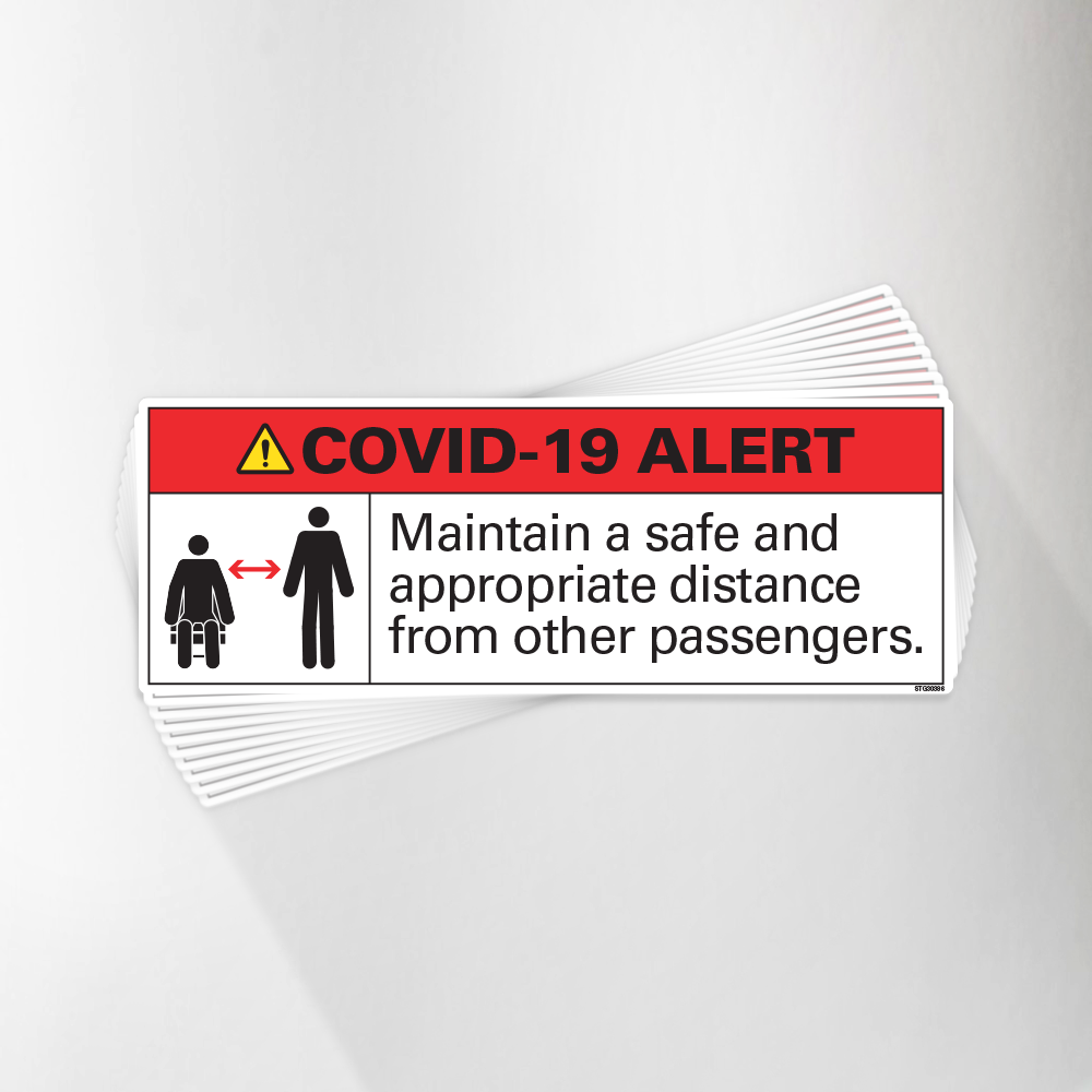 Maintain A Safe Distance Covid-19 Decal Pack