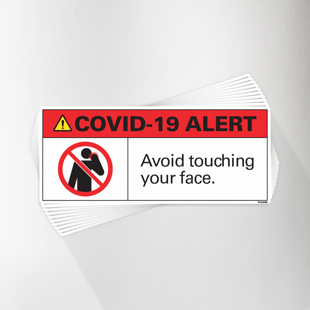 Avoid Touching Your Face Covid-19 Decal Pack