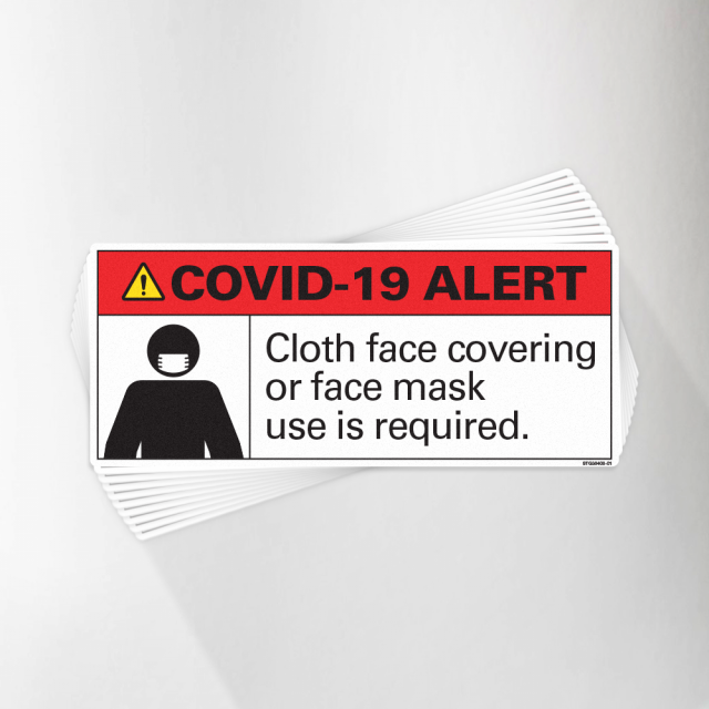 Face Covering/Masks are Required Covid-19 Decal Pack