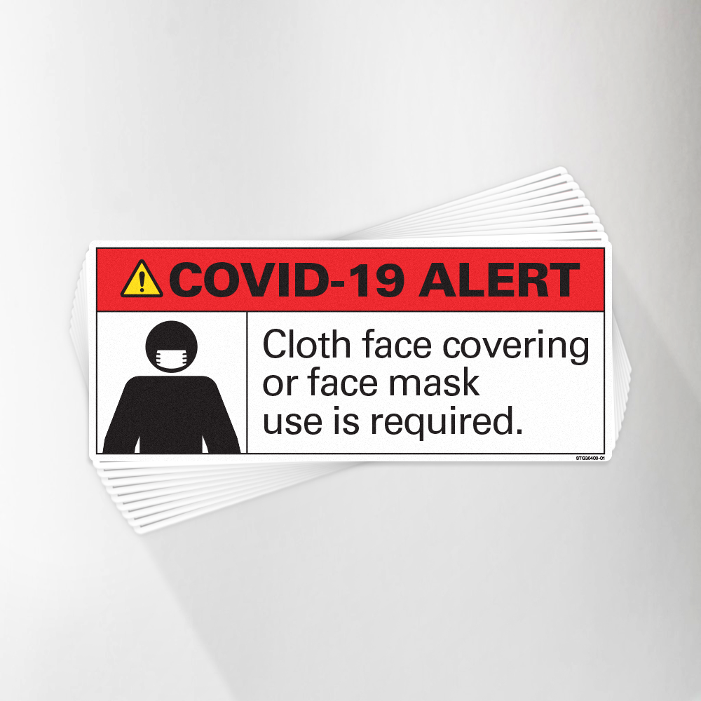 Face Covering/Masks are Required Covid-19 Decal Pack