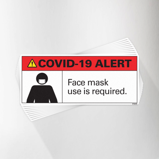 Face Masks are Required Covid-19 Decal Pack