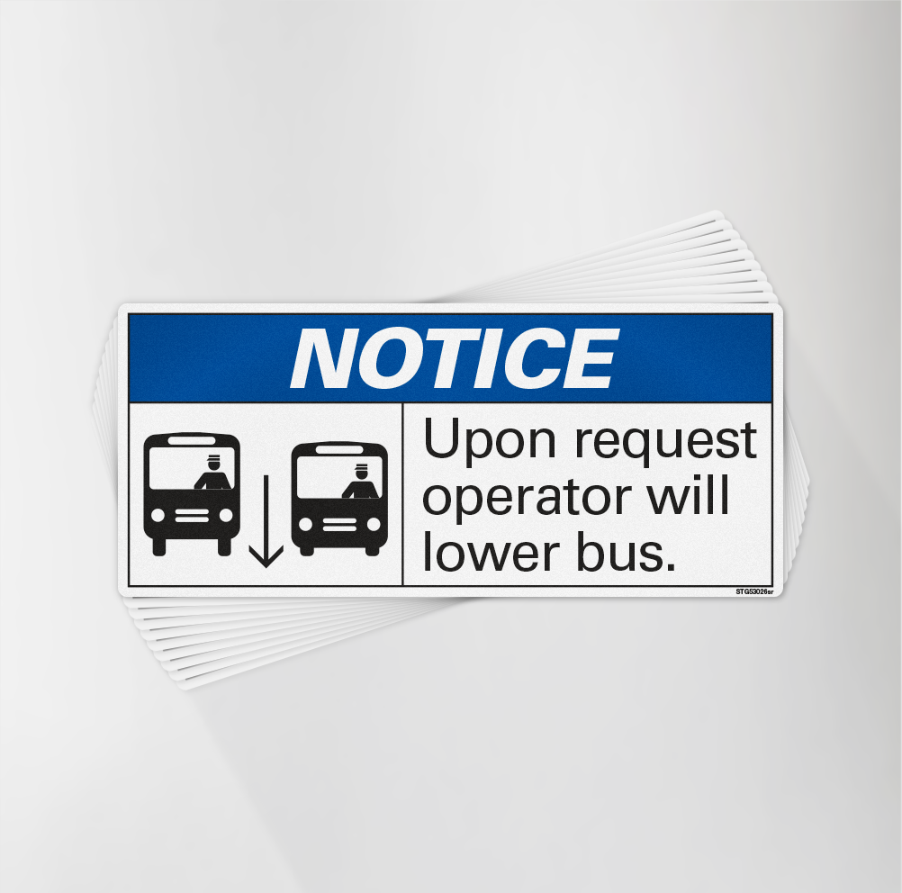 Operator Will Lower Bus Decal Pack