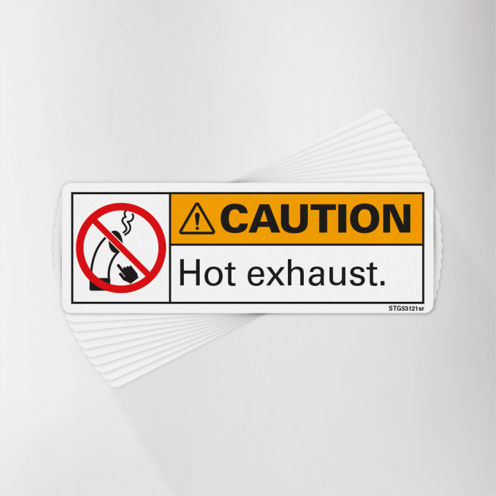 STG53121sr Hot Exhaust Decal Pack