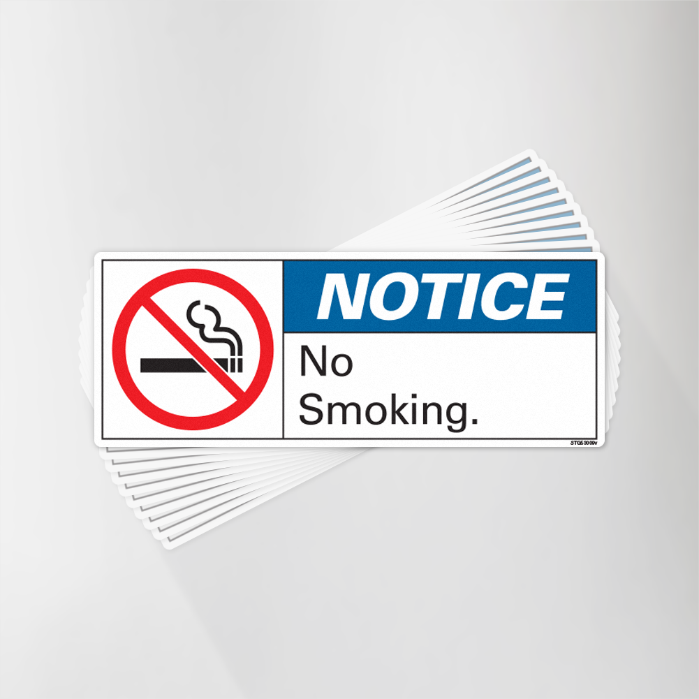 No Smoking Decal Pack