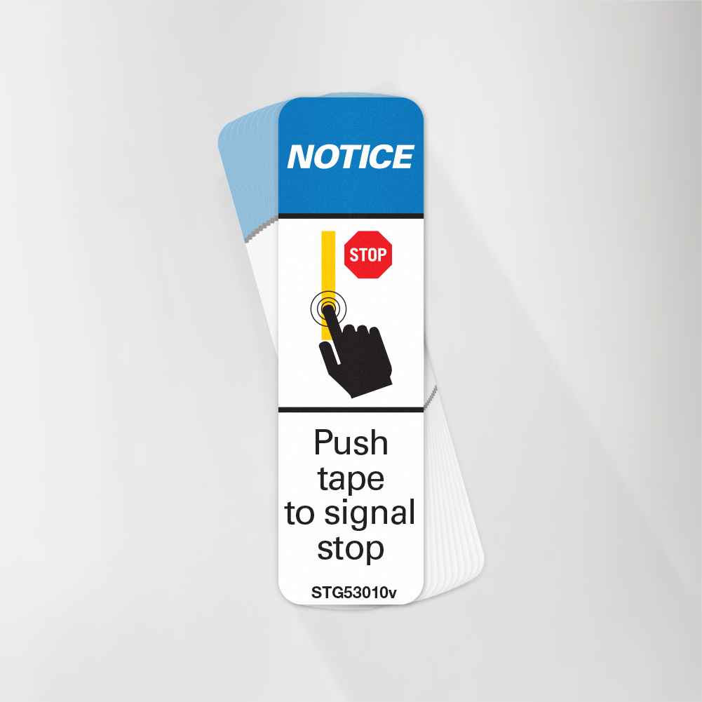 Push Tape to Signal Stop Decal Pack