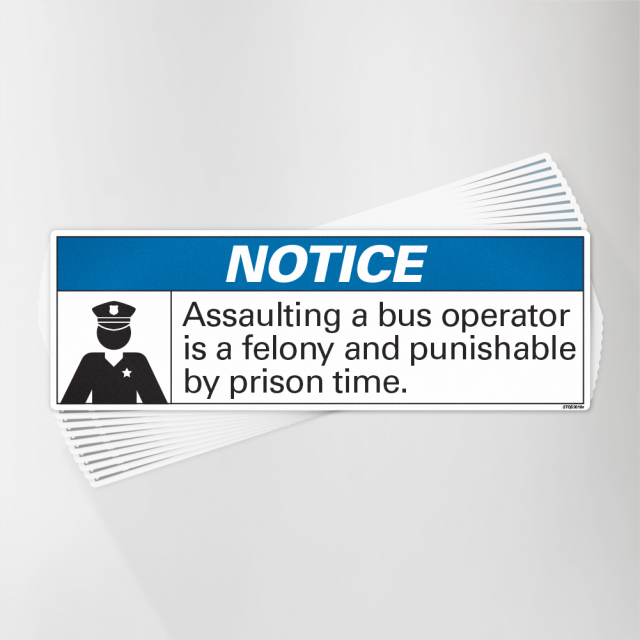 Assaulting an Operator is a Felony Decal Pack