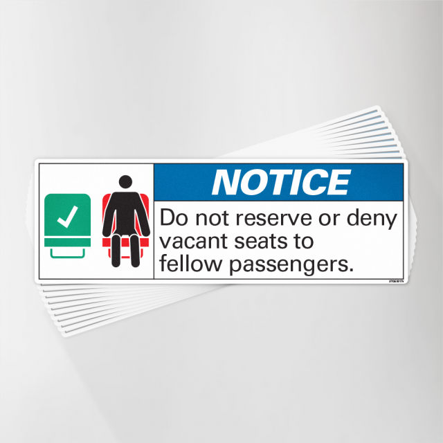 Do Not Reserve Seats Decal Pack