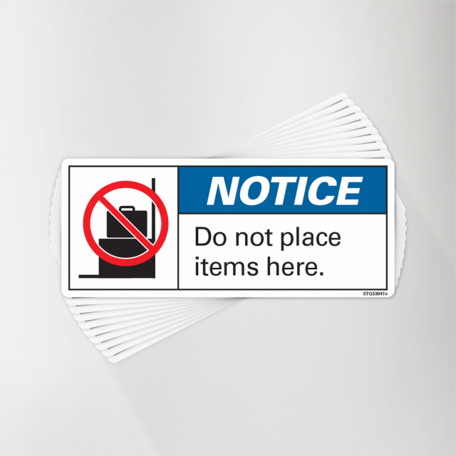 Do Not Place Items Here Decal Pack