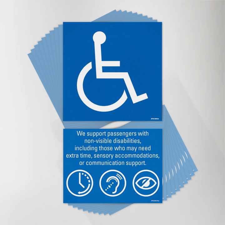 ADA & Non-Visible Disabilities Exterior Decal Kit