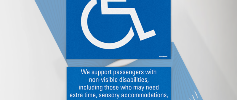 Traditional ADA and non-visible ADA decals