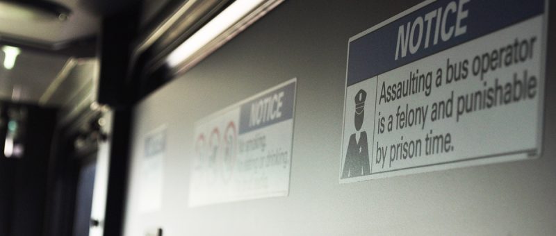 Safety decals developed by Seifert Graphics supporting transit agencies